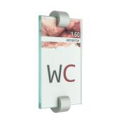 Tuerschild Vitrum C 100 160 mm aus Glas